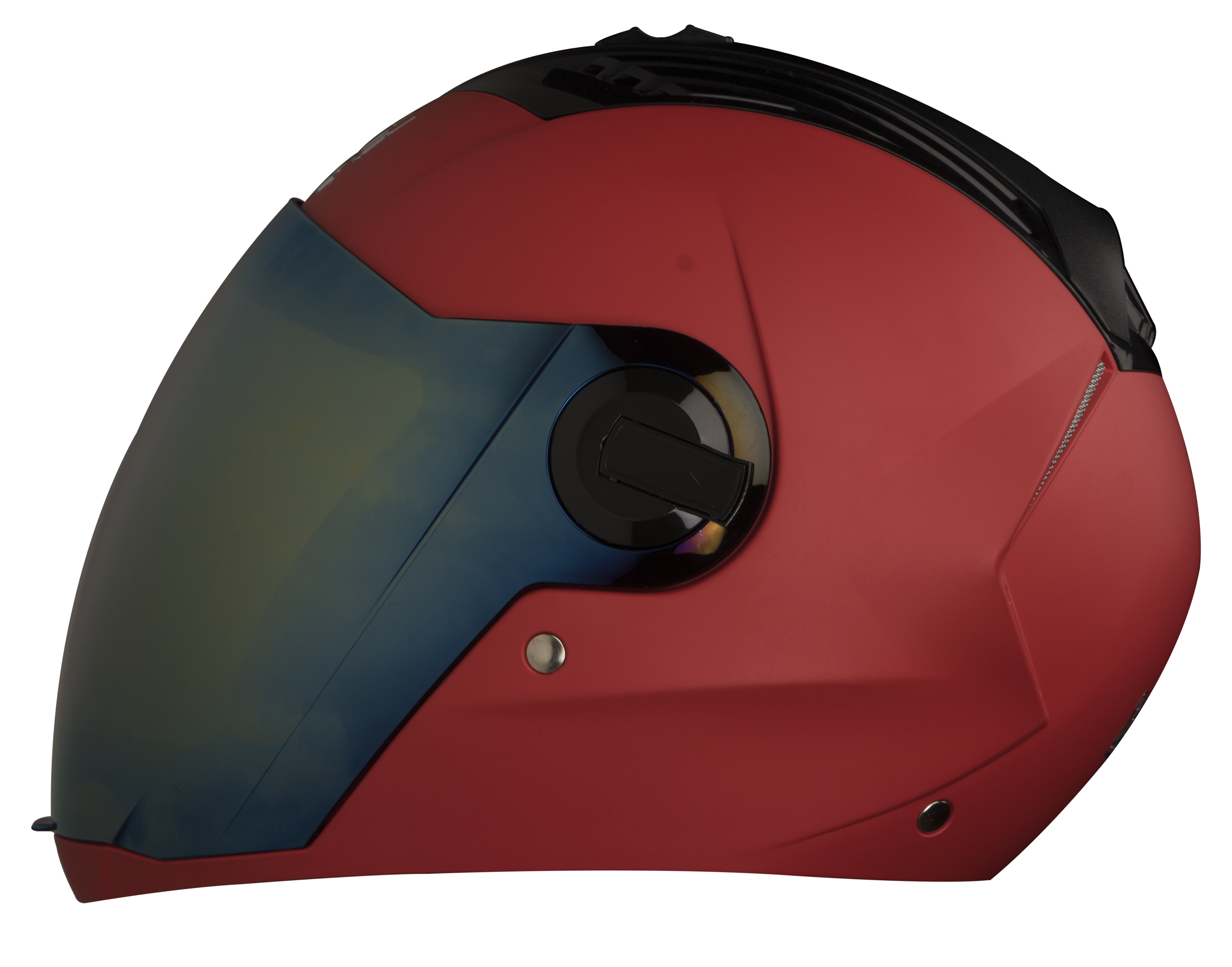 SBA-2 MAT SPORTS RED ( Fitted With Clear Visor Extra Gold Chrome Visor Free)